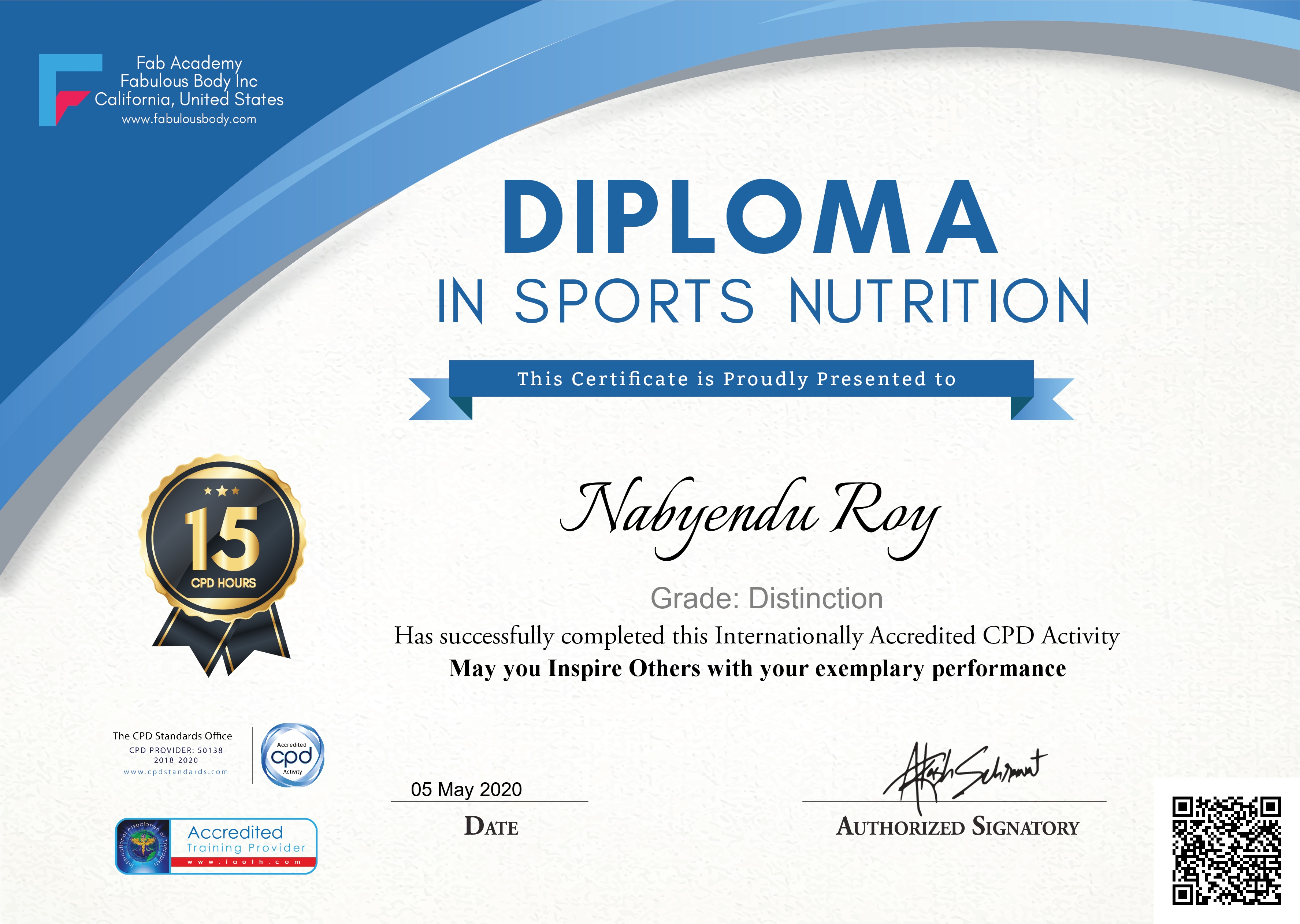 Sports Nutrition Certification